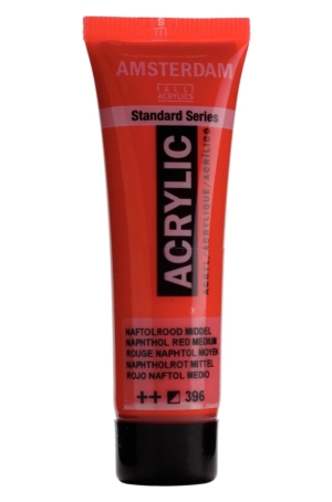 ACRILICO AMSTERDAM SERIE STANDARD 120ML  396 - ROSSO MEDIO NAFTOLO