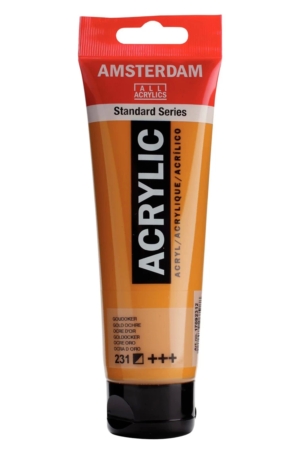 ACRILICO AMSTERDAM SERIE STANDARD 120ML  231 - OCRA D'ORO