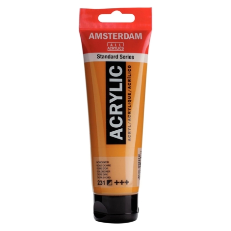 ACRILICO AMSTERDAM SERIE STANDARD 120ML  231 - OCRA D'ORO