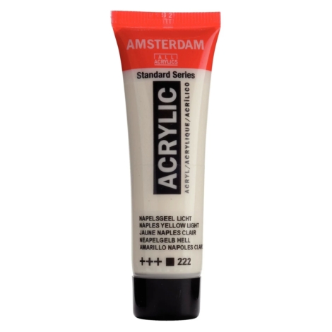 ACRILICO AMSTERDAM SERIE STANDARD 120ML  222 - GIALLO NAPOLI CHIARO