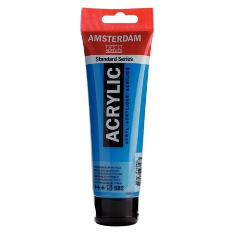 ACRILICO AMSTERDAM SERIE STANDARD 120ML  582 - BLU MANGANESE PHTALO