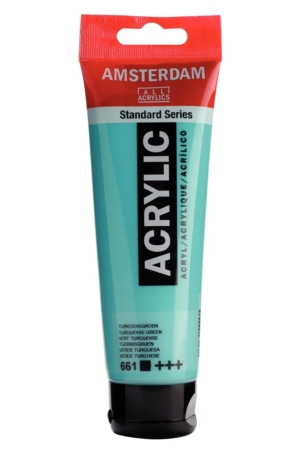 ACRILICO AMSTERDAM SERIE STANDARD 120ML  661 - VERDE TURCHESE