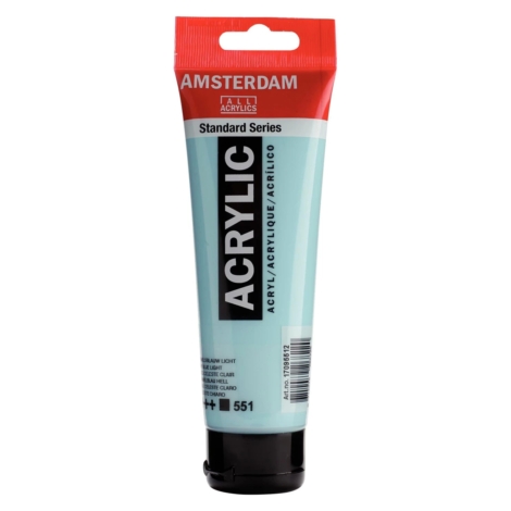 ACRILICO AMSTERDAM SERIE STANDARD 120ML  551 - CELESTE CHIARO