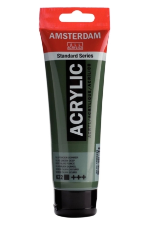 ACRILICO AMSTERDAM SERIE STANDARD 120ML  622 - VERDE OLIVA SCURO