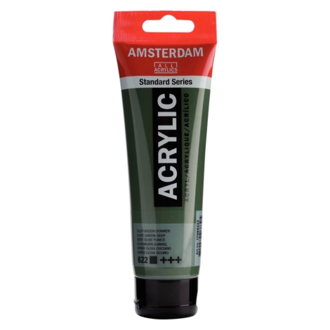 ACRILICO AMSTERDAM SERIE STANDARD 120ML  622 - VERDE OLIVA SCURO