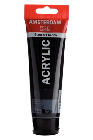 ACRILICO AMSTERDAM SERIE STANDARD 120ML  735 - NERO OSSIDO
