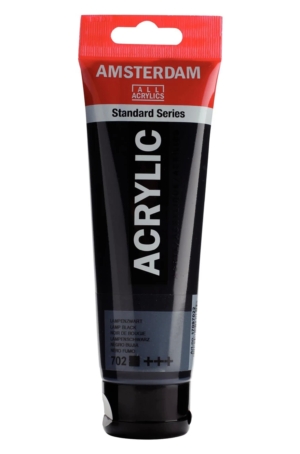 ACRILICO AMSTERDAM SERIE STANDARD 120ML  702 - NERO FUMO