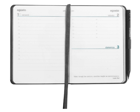 AGENDA GIORNALIERA 12 MESI 2025 COMIX (MIGNON BLACK)