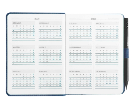 AGENDA GIORNALIERA 12 MESI 2025 COMIX (MIGNON BLUE)