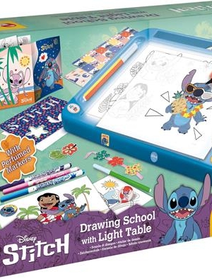STITCH DRAWING SCHOOL WITH LIGHT TABLE