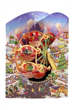 BIGLIETTO DI AUGURI NATALIZIO 3D POP UP
