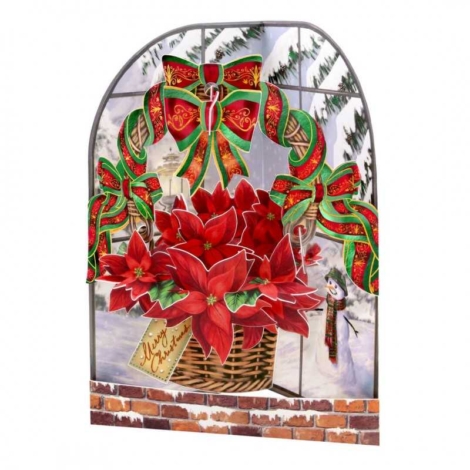 BIGLIETTO DI AUGURI NATALIZIO 3D POP UP