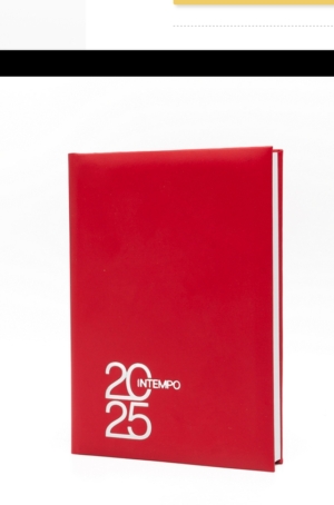 AGENDA INTEMPO TEXT 2025 - 12 MESI GIORNALIERA  - BALACRON ROSSO