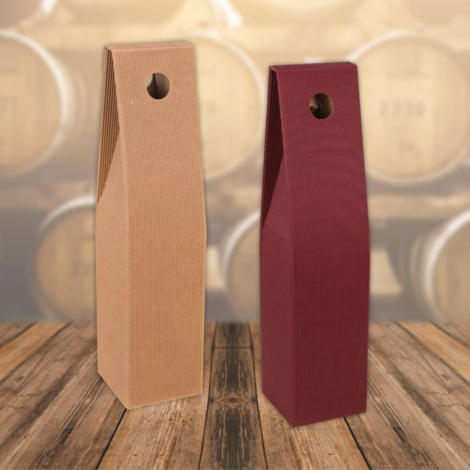SCATOLA PORTA BOTTIGLIA SINGOLA BORDEAUX
