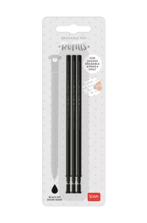 REFILL PER PENNA GEL CANCELLABILE NERO LEGAMI 3PZ.