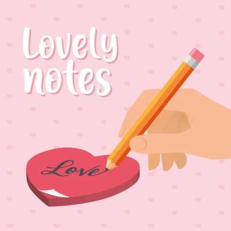 POST-IT LEGAMI A CUORE - LOVELY NOTES