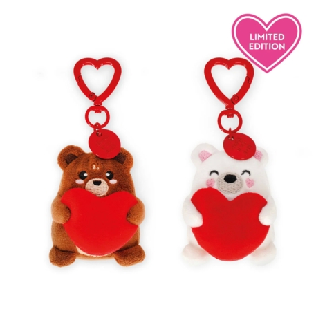 SET 2 PORTACHIAVI PELUCHE LEGAMI TEDDY BEAR