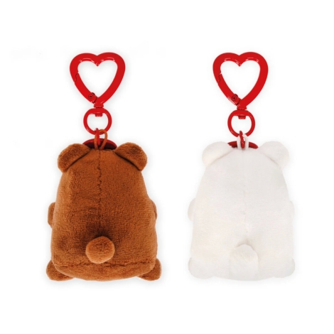 SET 2 PORTACHIAVI PELUCHE LEGAMI TEDDY BEAR