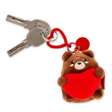 SET 2 PORTACHIAVI PELUCHE LEGAMI TEDDY BEAR