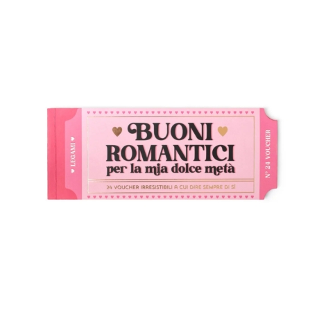 BLOCCHETTO LEGAMI - 24 BUONI ROMANTICI