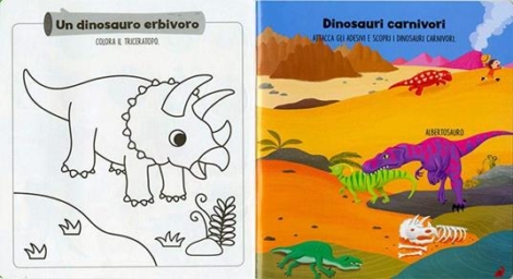 DINOSAURI - GIOCA, COLORA E IMPARA CON GLI STICKERS
