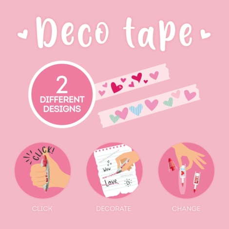 PENNA A NASTRO PER DECORAZIONI DECO TAPE LEGAMI HEART