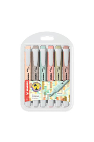 EVIDENZIATORE SWING COOL NATURECOLORS SET 6 COLORI STABILO