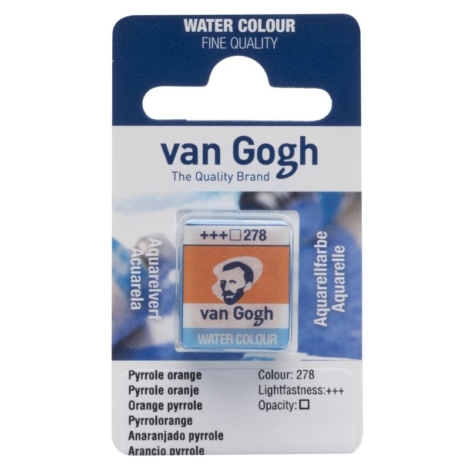 ACQUERELLO  VAN GOGH IN PASTIGLIA  278 - ARANCIO PYRROLE