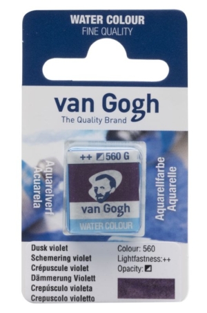 ACQUERELLO  VAN GOGH IN PASTIGLIA  560 - CREPUSCOLO VIOLETTO