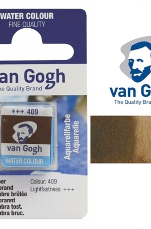 ACQUERELLO  VAN GOGH IN PASTIGLIA  409 - TERRE D'OMBRA BRUCIATA