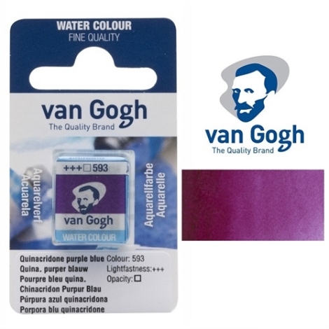 ACQUERELLO  VAN GOGH IN PASTIGLIA 593 - PORPORA BLU QUINACRIDONE