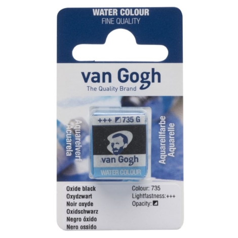ACQUERELLO  VAN GOGH IN PASTIGLIA  735 - NERO OSSIDO