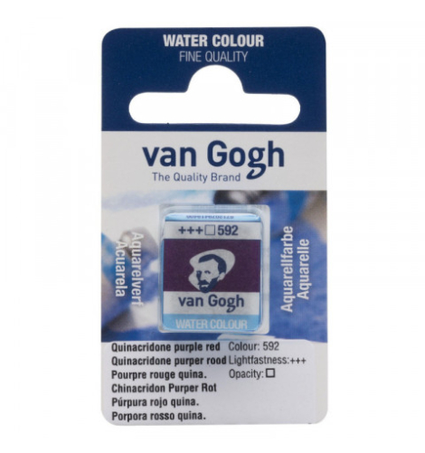 ACQUERELLO  VAN GOGH IN PASTIGLIA  592 - PORPORA ROSSO QUINA