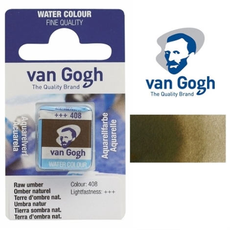 ACQUERELLO  VAN GOGH IN PASTIGLIA  408 - TERRE D'OMBRA NATURALE
