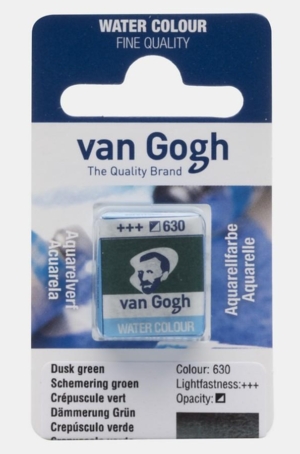ACQUERELLO  VAN GOGH IN PASTIGLIA  630 - CREPUSCOLO VERDE
