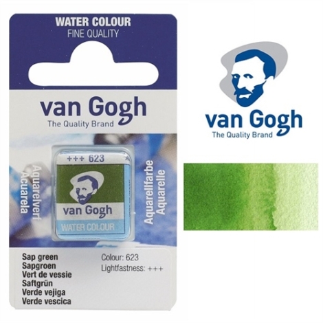 ACQUERELLO  VAN GOGH IN PASTIGLIA  623 - VERDE VESCICA