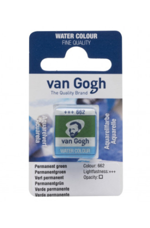 ACQUERELLO  VAN GOGH IN PASTIGLIA  662 - VERDE PERMANENTE
