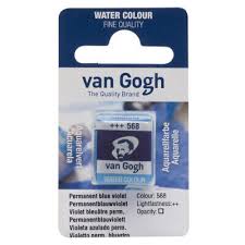 ACQUERELLO  VAN GOGH IN PASTIGLIA  568 - VIOLETTO PERM. BLUASTRO