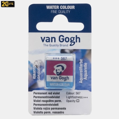 ACQUERELLO  VAN GOGH IN PASTIGLIA  567 - VIOLETTO PERM. ROSSASTRO