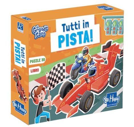TUTTI IN PISTA - PUZZLE3D, LIBRO