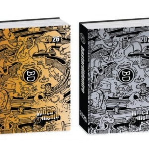 DIARIO DATATO 2025/26 BASTARDIDENTRO GOLDEN/SILVER POCKET