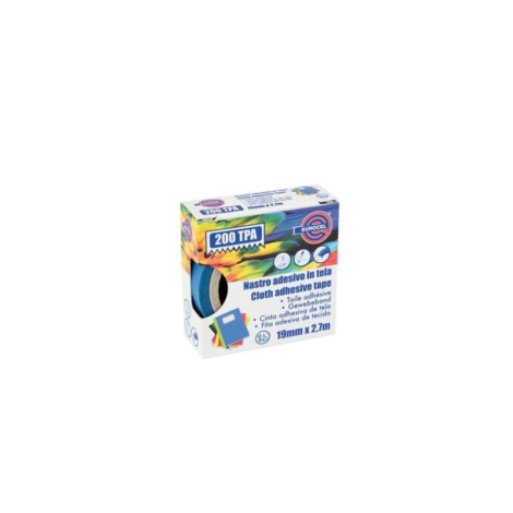 NASTRO ADESIVO TELATO 19MM BLU