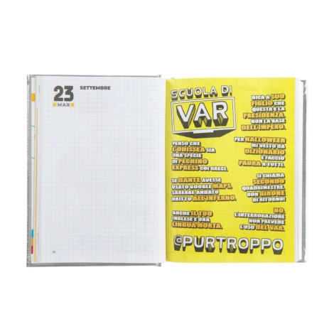 DIARIO DATATO COMIX 2025/26 SILVER GOLD STAR