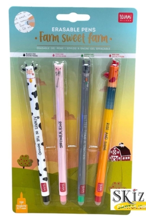 SET 4 PENNE CANCELLABILI FARM - LEGAMI