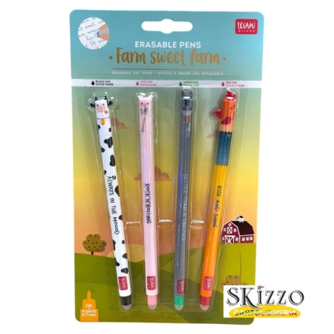 SET 4 PENNE CANCELLABILI FARM - LEGAMI
