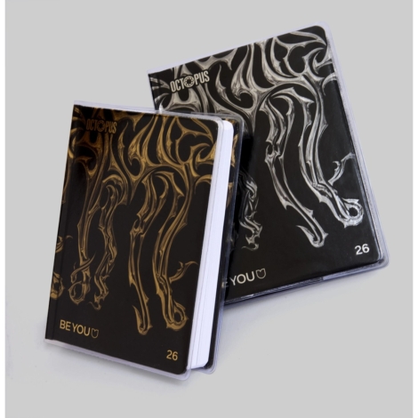 DIARIO DATATO 2025/26 BE YOU OCTOPUS ARGENTO