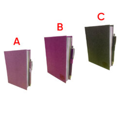 DIARIO DATATO SEVEN BRILLANTE CON PENNA - VIOLA,ROSA,NERO
