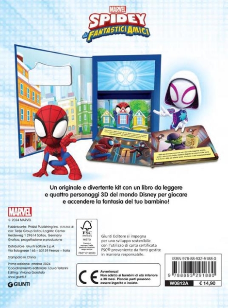SPIDEY LIBRO CON PERSONAGGI
