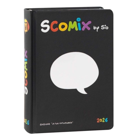 AGENDA COMIX DATATA SCOMIX BY SIO 16 MESI NERO