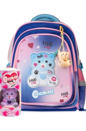 ZAINO SCUOLA COCCOLOTTI LOVE AND TELL ROSA E AZZURRO